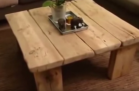 Видео изготовления деревянного стола